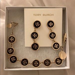 Tory Burch earring and bracelet set